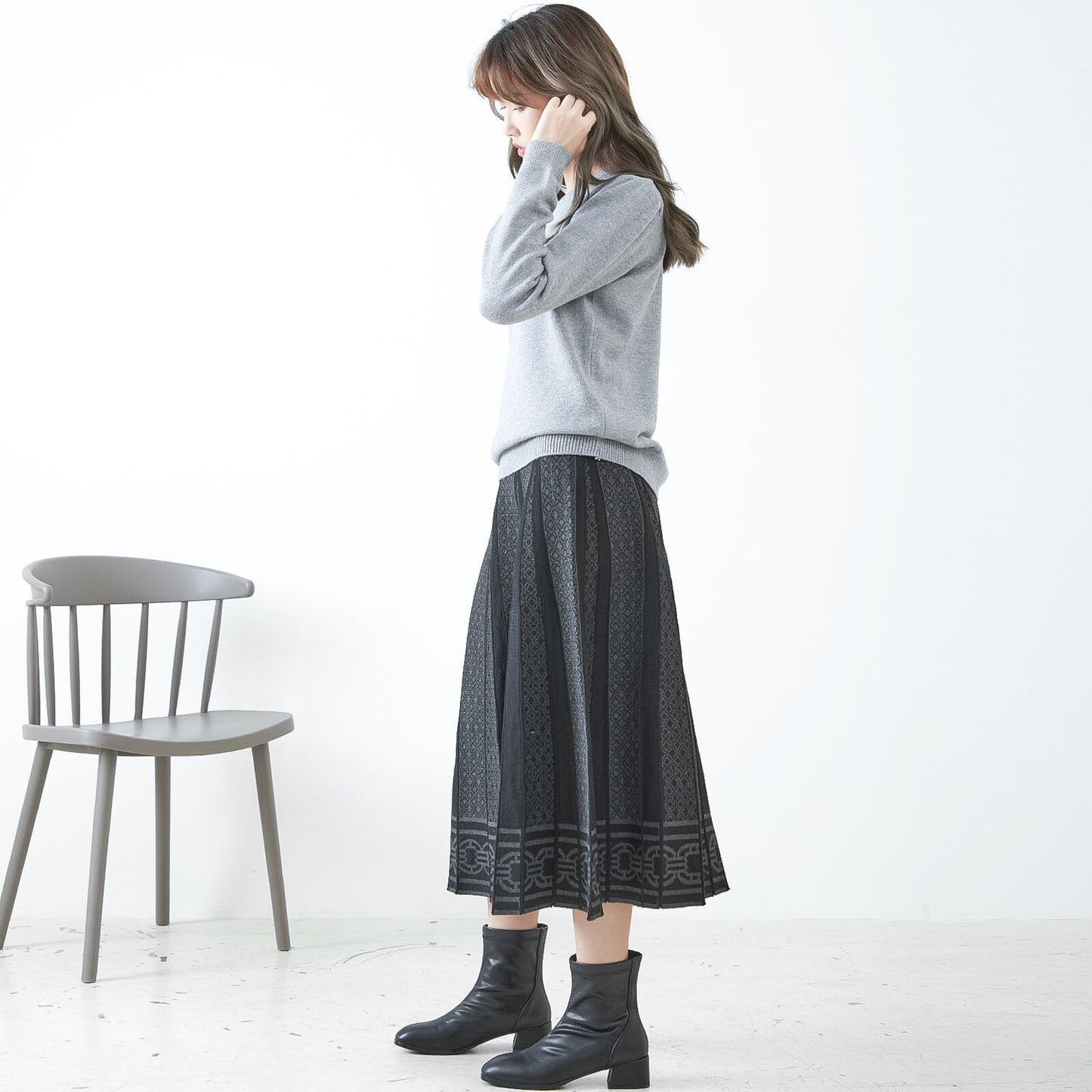 Knitted skirt 針織百褶裙