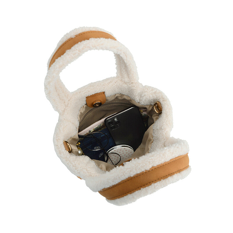 Feather Boa Suede 2-Way Bag 絨面革 馬海毛圍巾 2種方法 (CALA # 3200703)