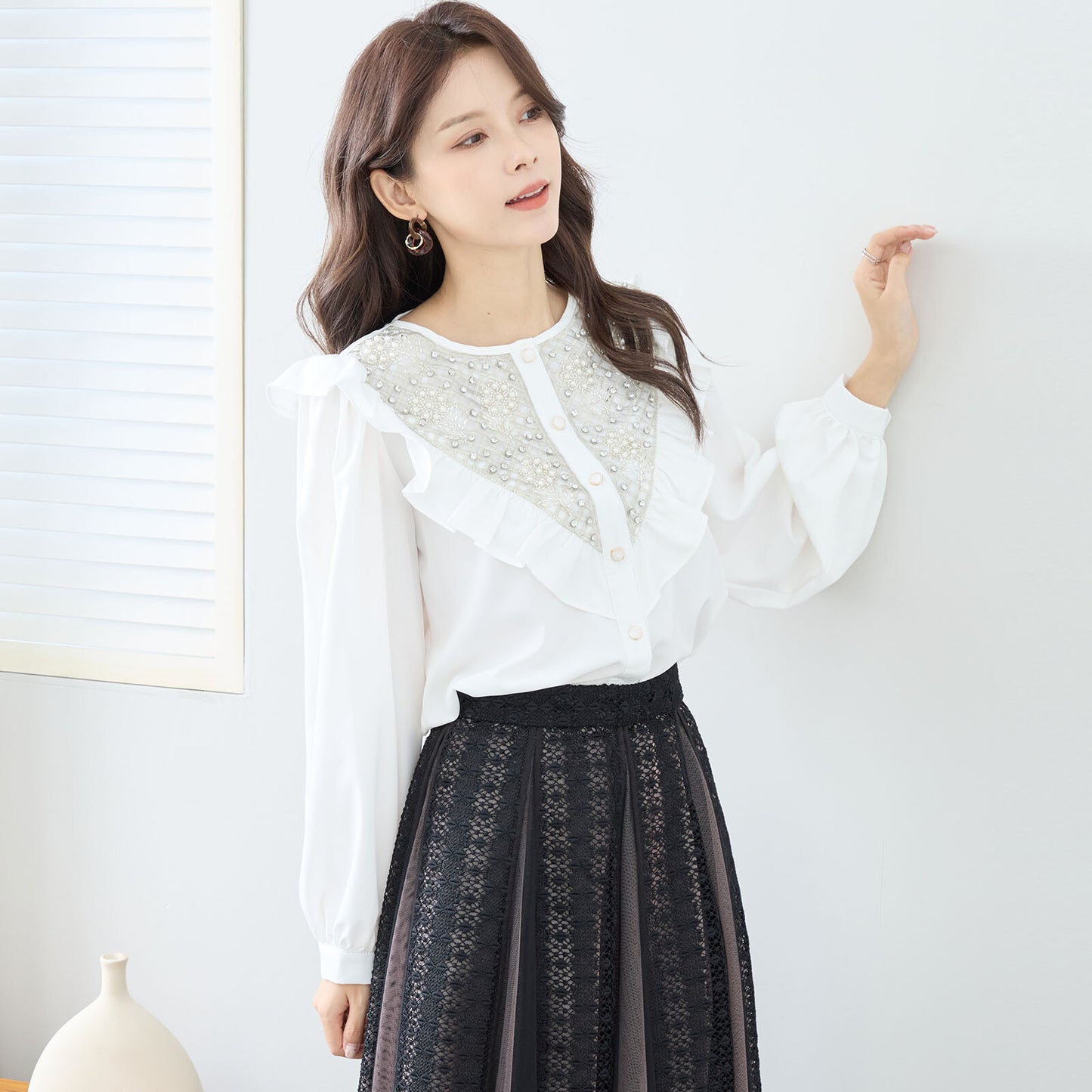 Shirt 褶邊襯衫