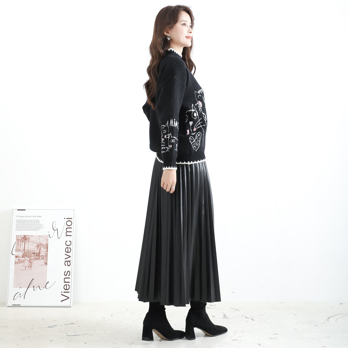 Knitwear with cute cats 可愛貓貓圖案的針織衫