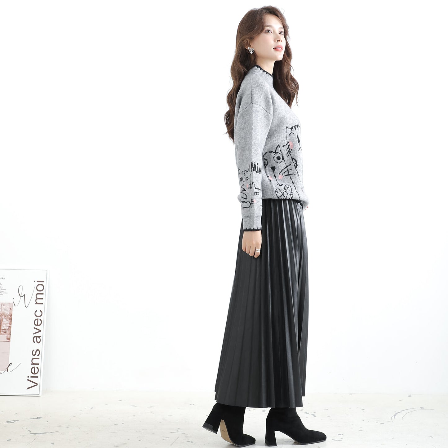 Knitwear with cute cats 可愛貓貓圖案的針織衫