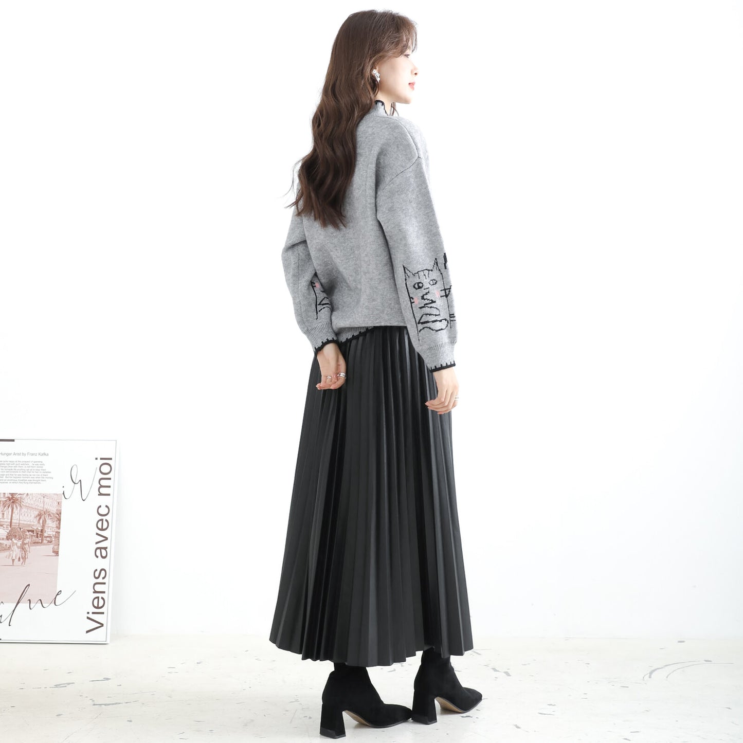 Knitwear with cute cats 可愛貓貓圖案的針織衫