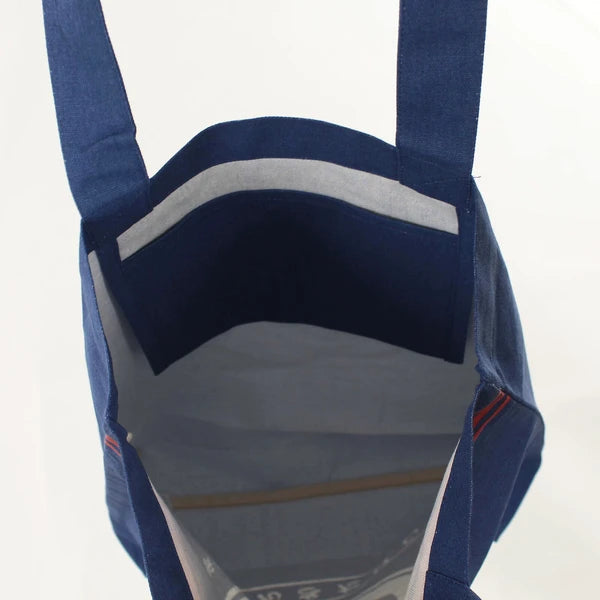 Tote Bag - Shiba Inu Head (Navy) 手提袋 - 柴犬頭(海軍藍)
