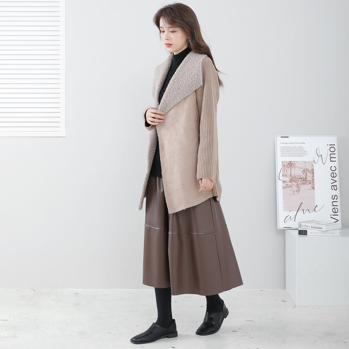 Warm knit jacket