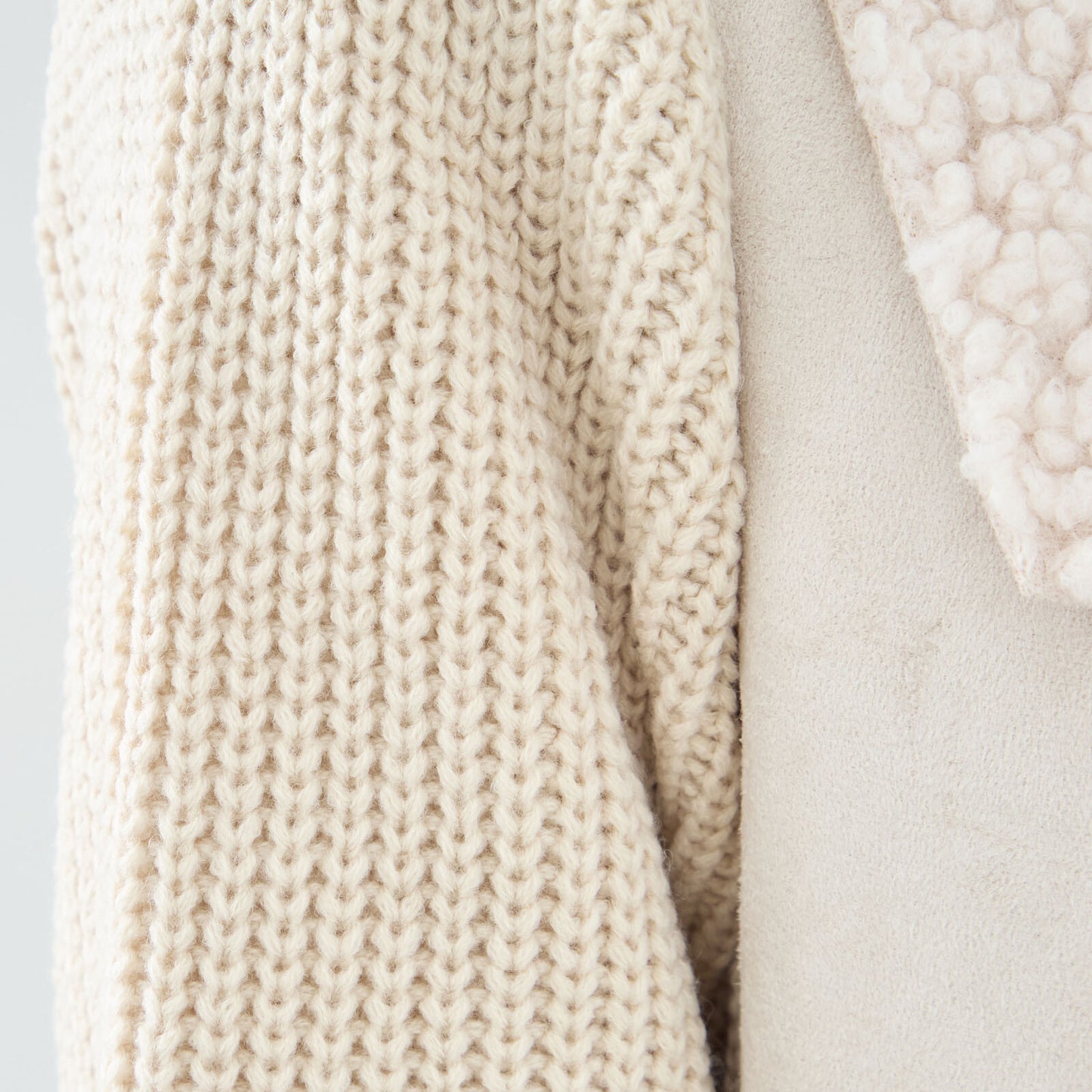 Warm knit jacket