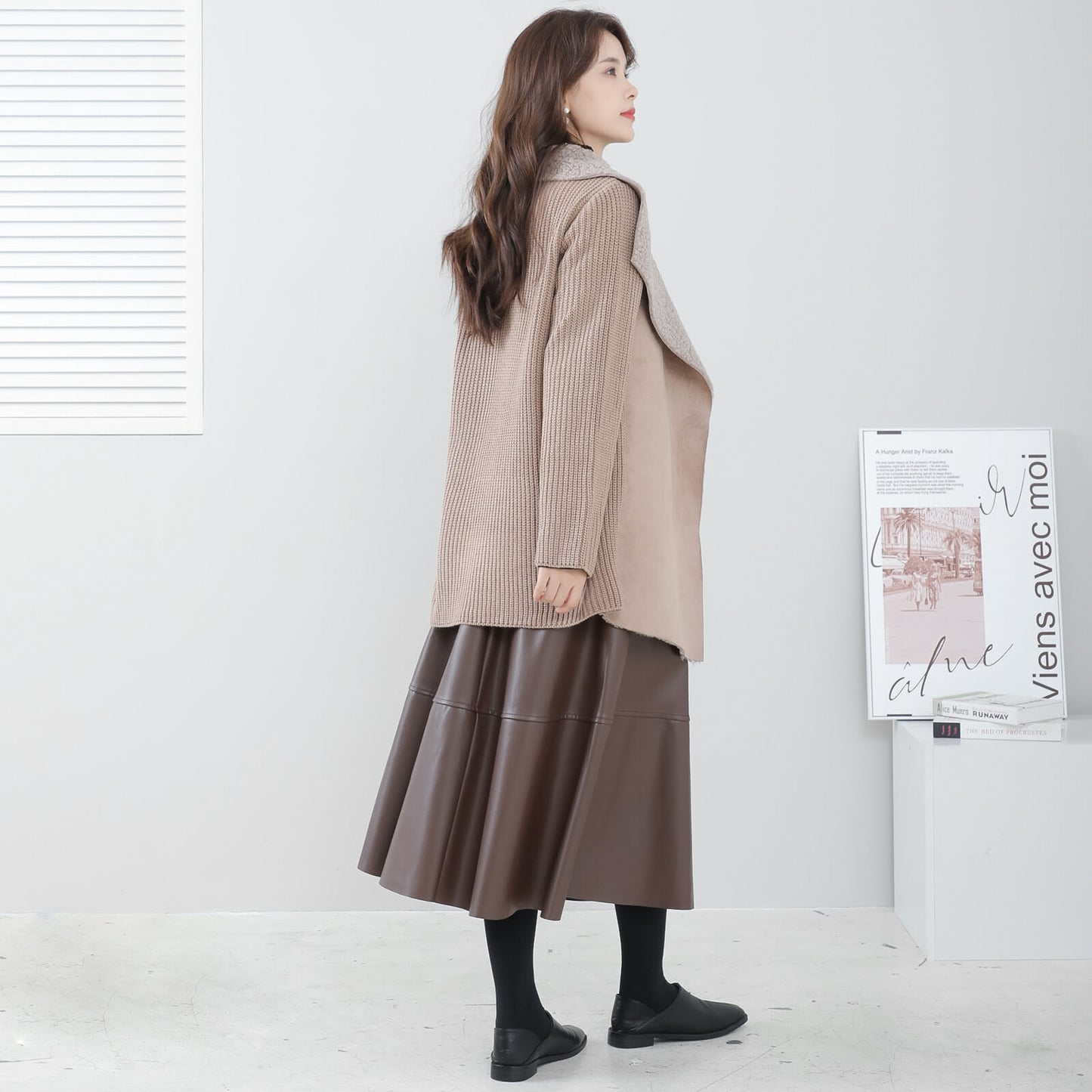 Warm knit jacket