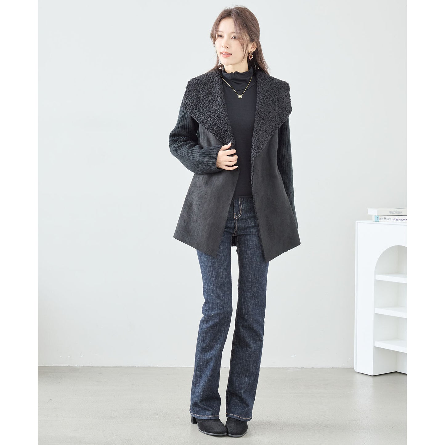Warm knit jacket