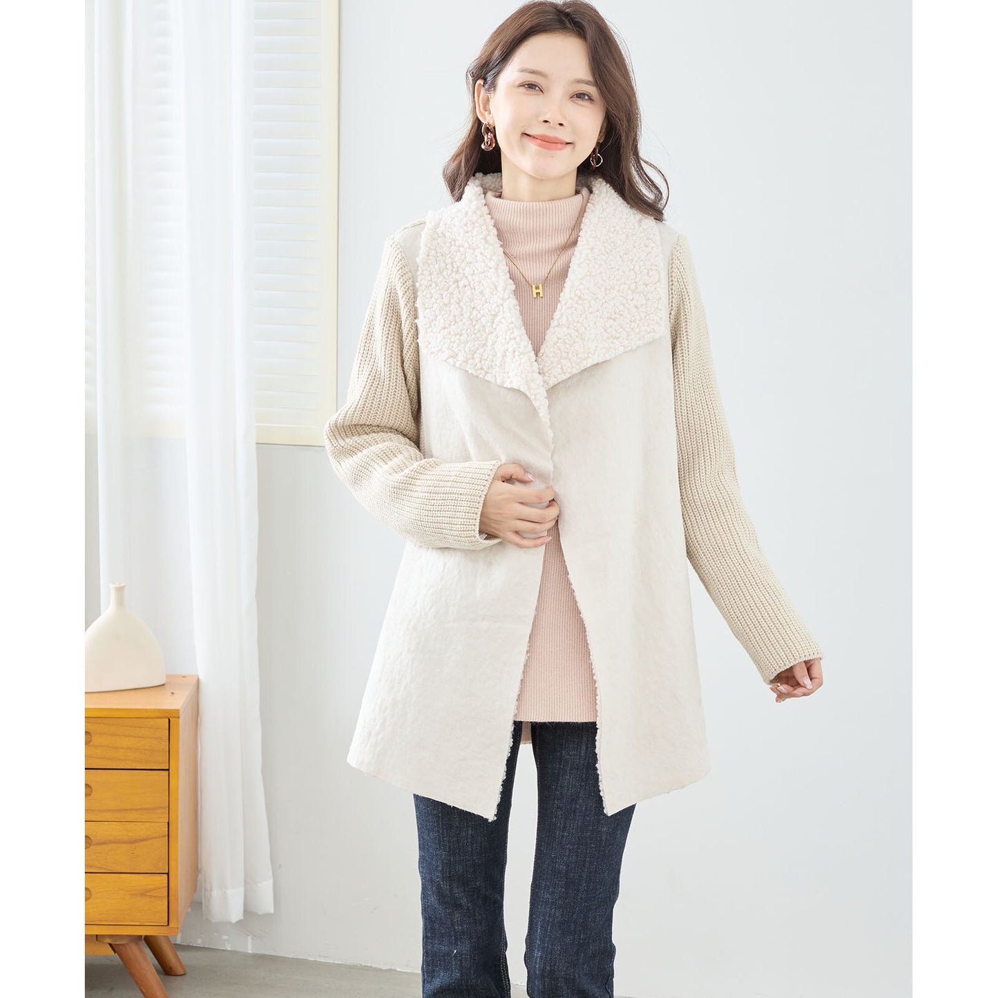 Warm knit jacket