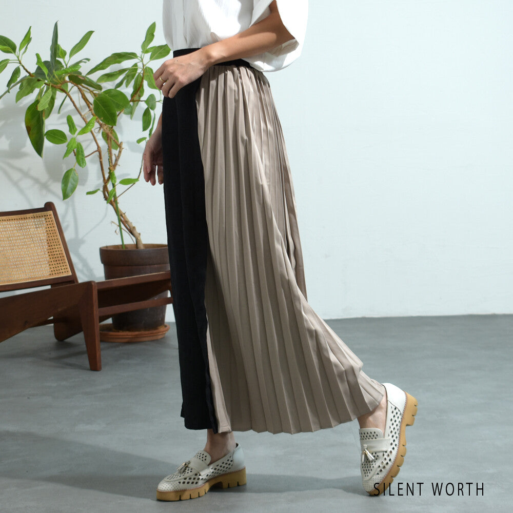 Pleated Floral Pattern Full-Length Pants / 百褶花卉圖案全長褲 (CALA # 1302302)