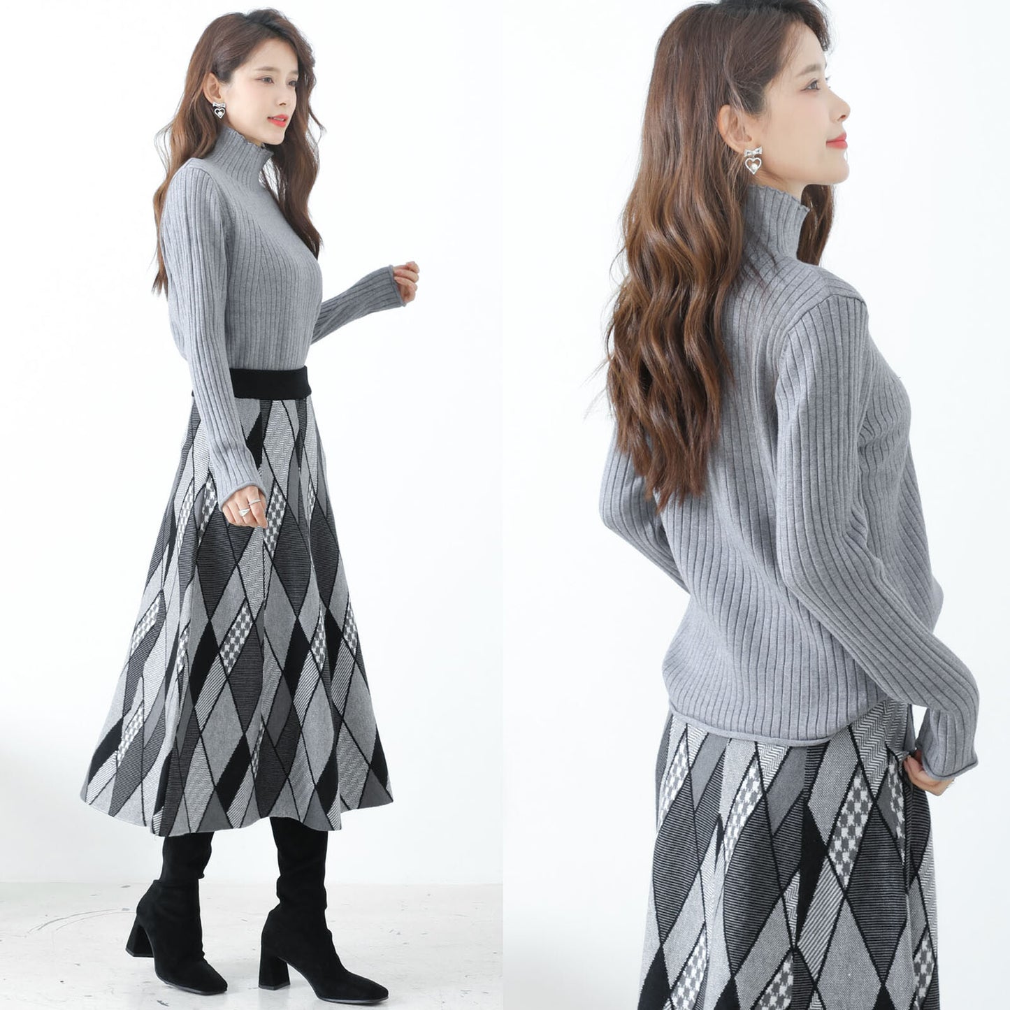 High Neck Knit Sweater 高領針織毛衣
