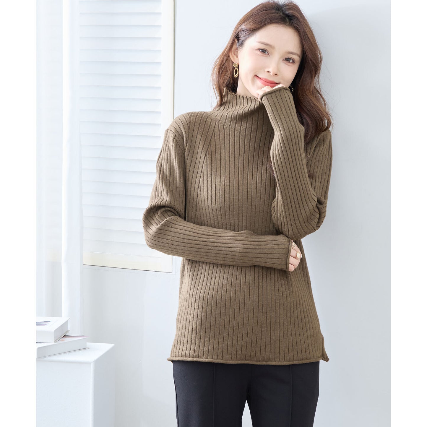 High Neck Knit Sweater 高領針織毛衣