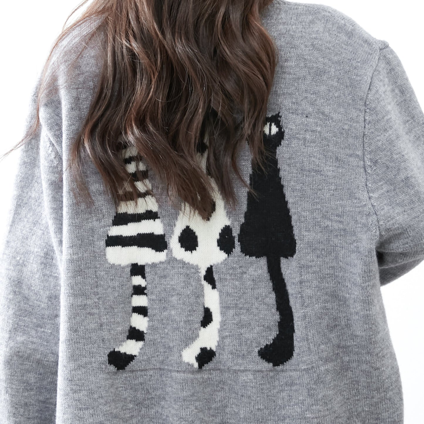 Cardigan with cute cats 可愛貓咪開襟衫