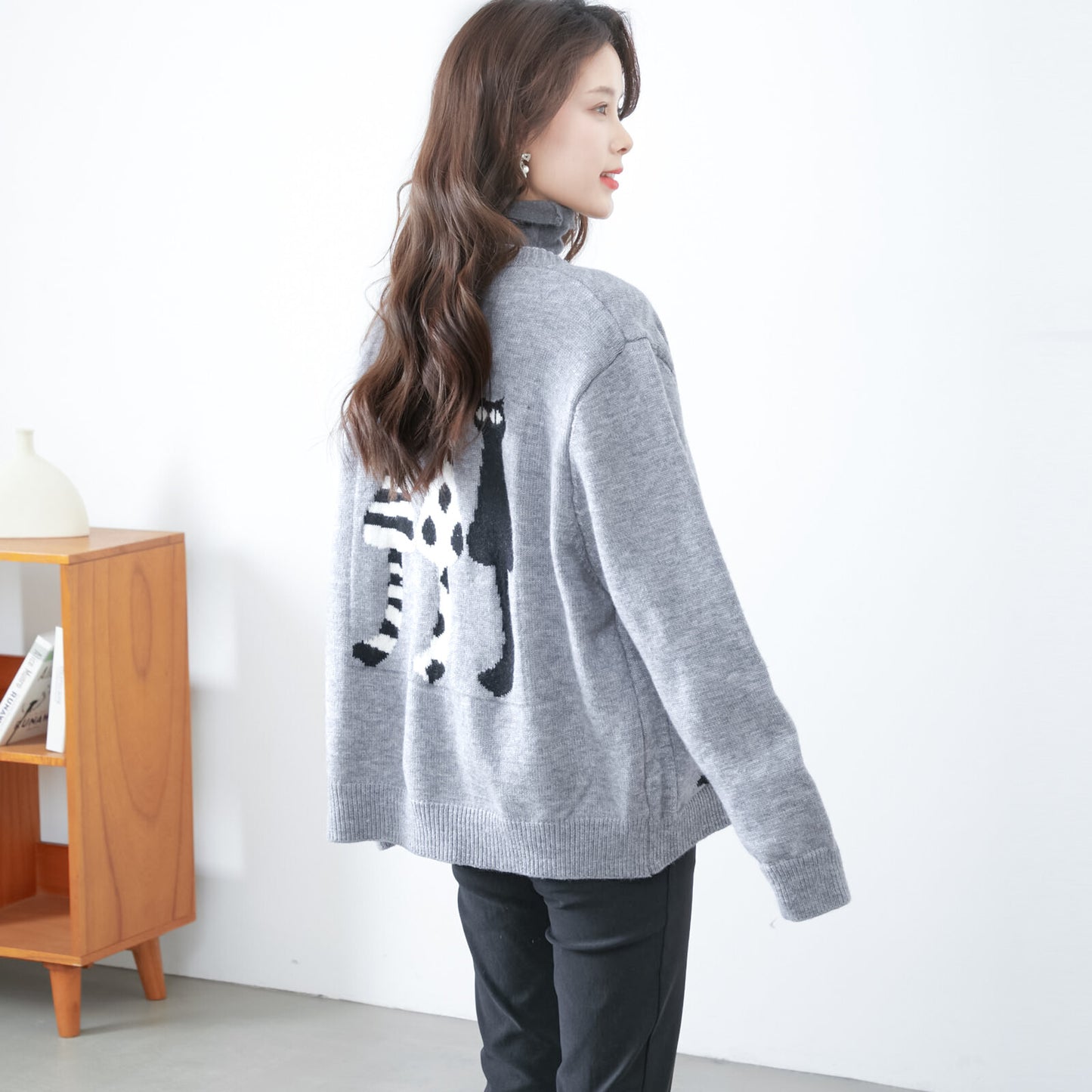 Cardigan with cute cats 可愛貓咪開襟衫