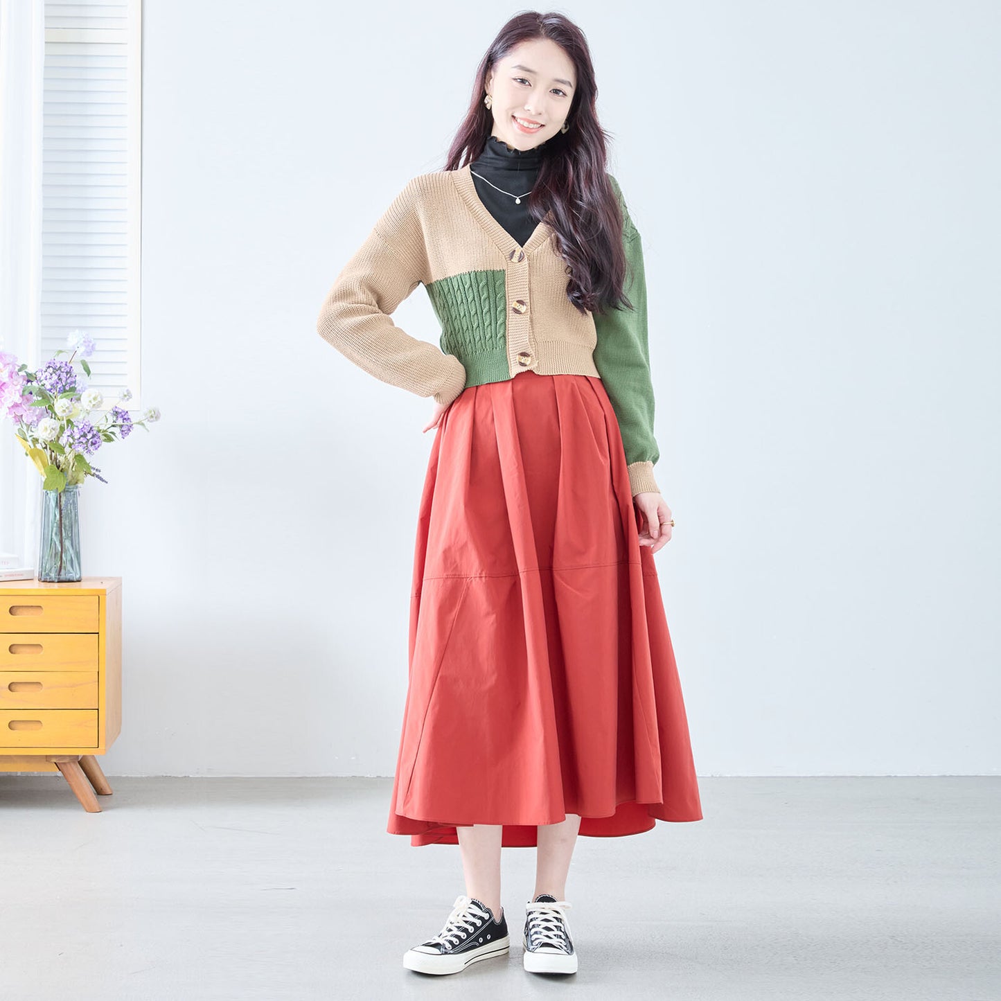 Colour Block Cardigan 開襟衫