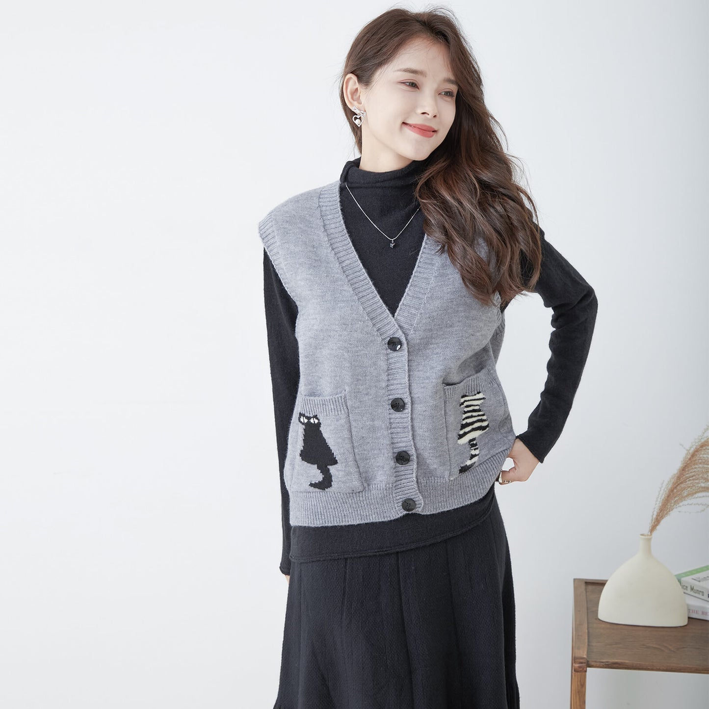 Knit Vest (Cat) 貓貓針織背心