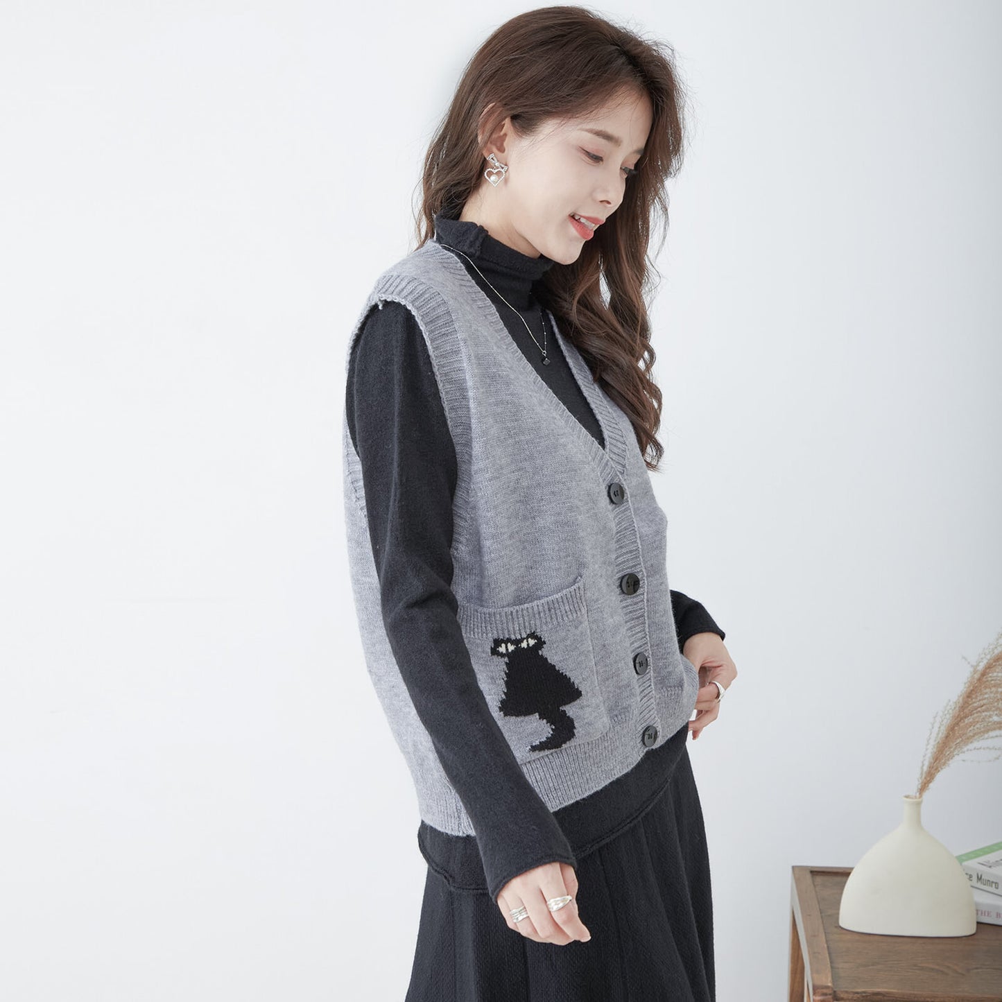 Knit Vest (Cat) 貓貓針織背心