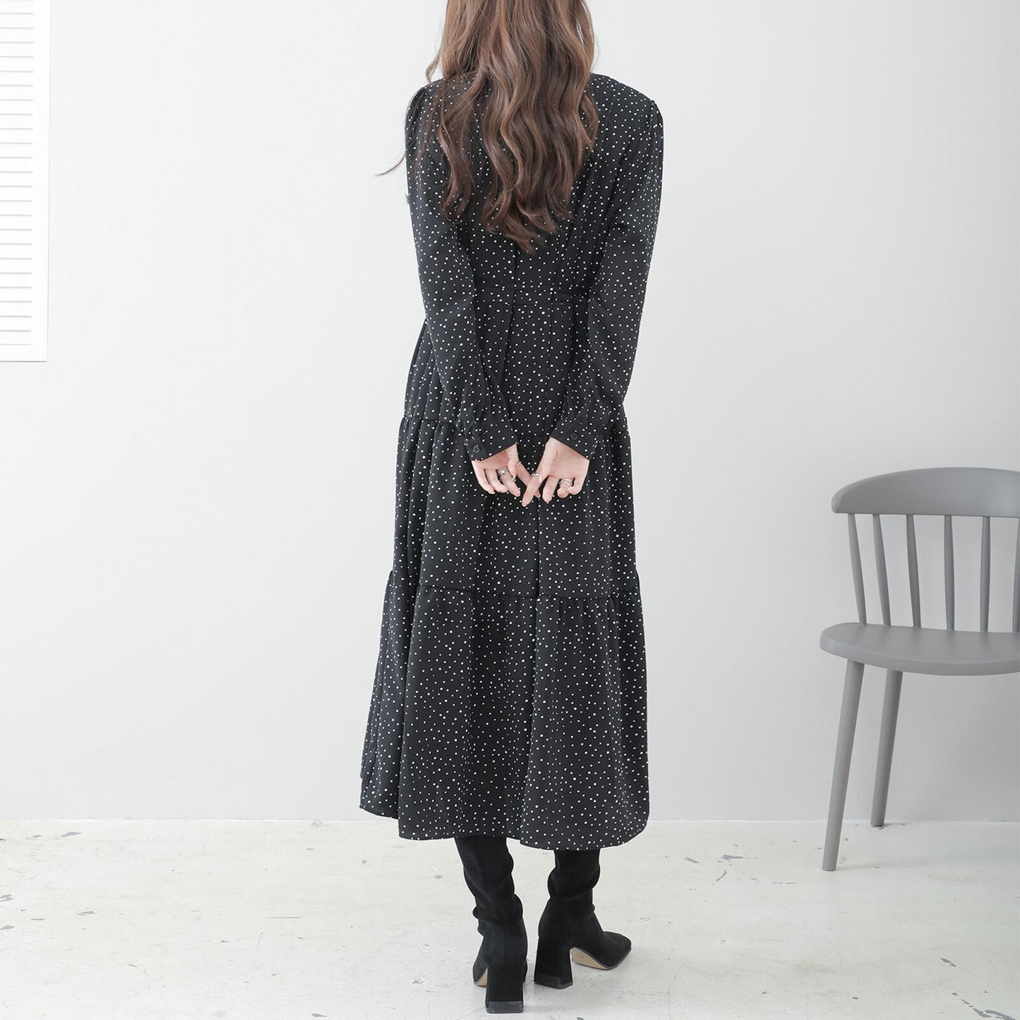 Tiered Polka Dot Dress 分層圓點連身裙