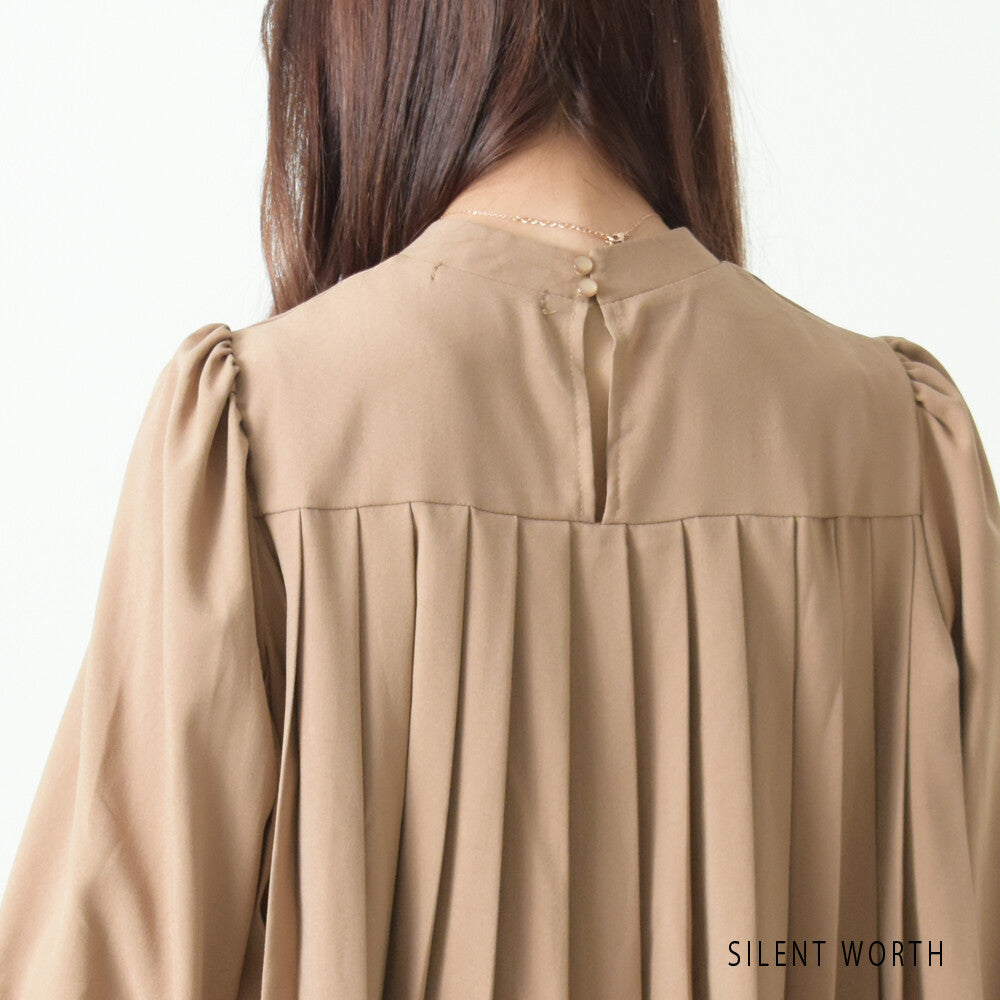 Pleated Button-Up Pullover Shirt/Blouse 連結襯衫/襯衫褶皺套頭衫 (CALA # 1108415)