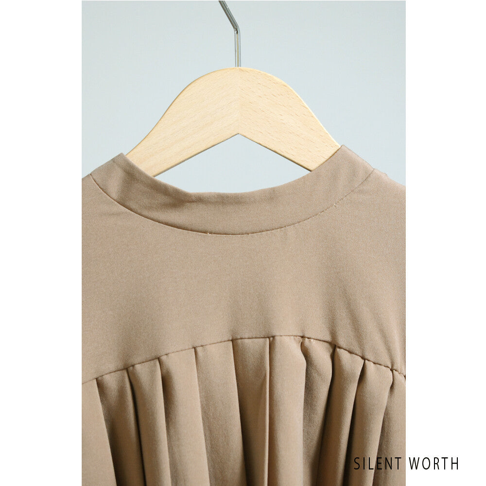Pleated Button-Up Pullover Shirt/Blouse 連結襯衫/襯衫褶皺套頭衫 (CALA # 1108415)