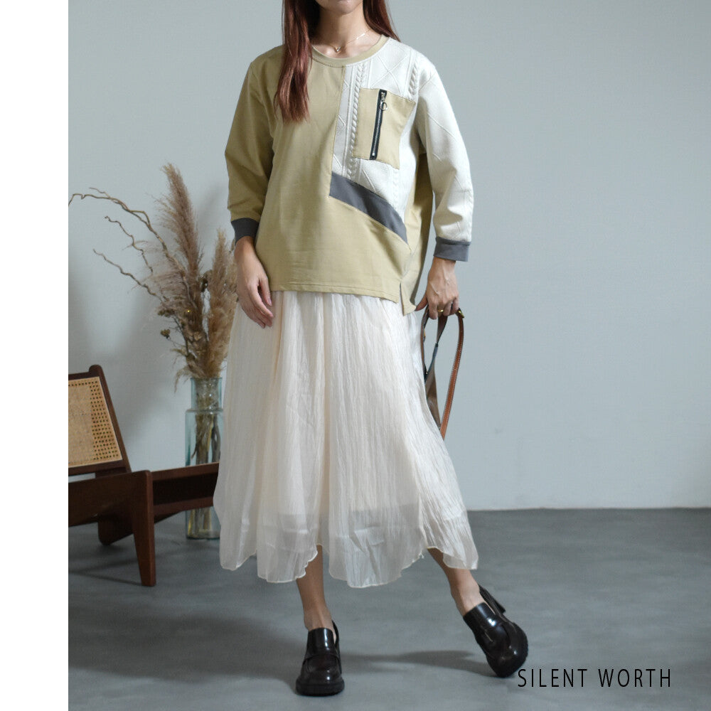 Patchwork Pullover Shirt/Blouse 紐扣襯衫/襯衫拼布套頭衫 (CALA # 1109103 & 1109212)