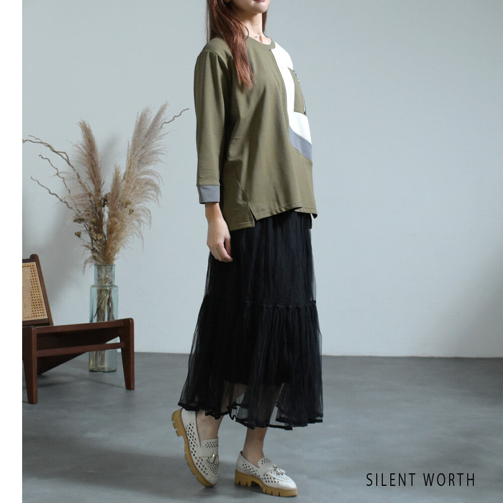 Patchwork Pullover Shirt/Blouse 紐扣襯衫/襯衫拼布套頭衫 (CALA # 1109103 & 1109212)