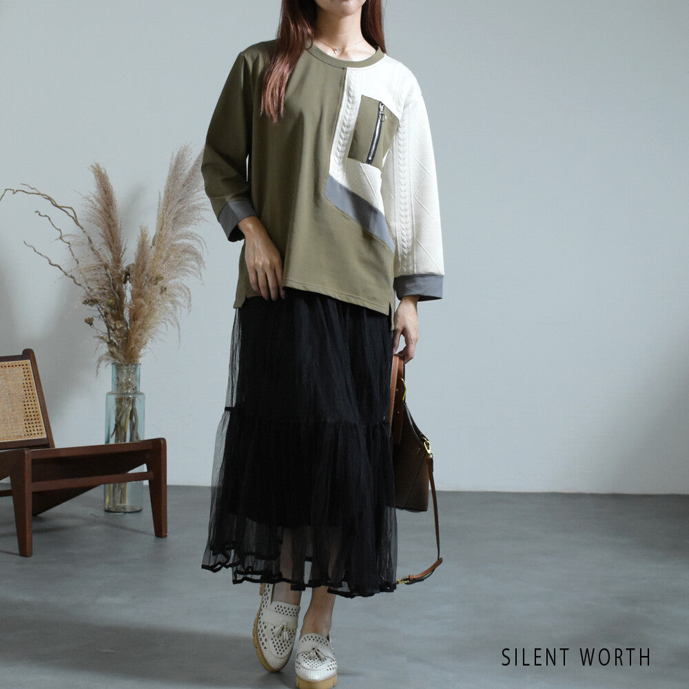 Patchwork Pullover Shirt/Blouse 紐扣襯衫/襯衫拼布套頭衫 (CALA # 1109103 & 1109212)