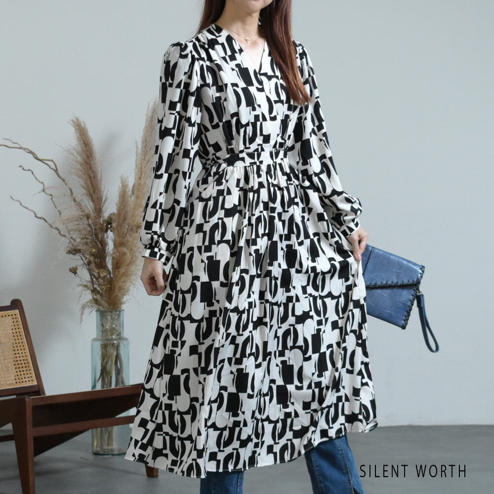 Casual Dress Patterned 全身圖案休閒洋裝 (CALA # 1401901)