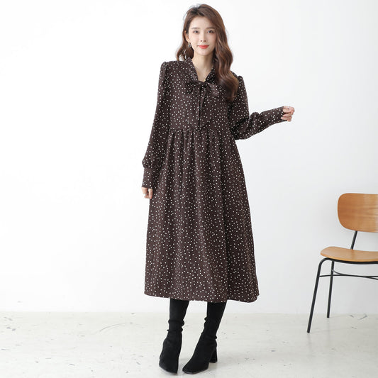 Long Length Dress 連衣裙 圓點圖案