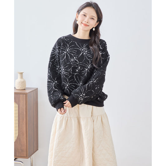 Cozy Flowery Sweater 舒適花花上衣