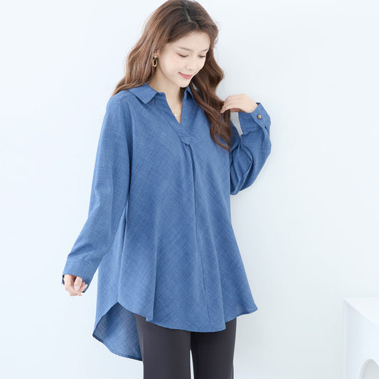 Skipper V-Neck Shirt Blouse V領襯衫