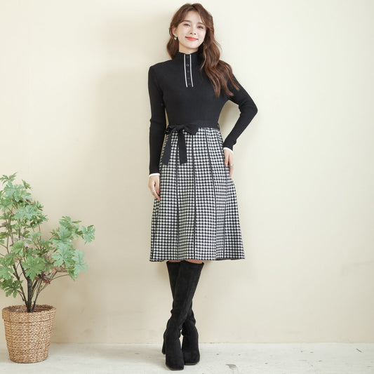 Knit one-piece dress 針織連身連身裙