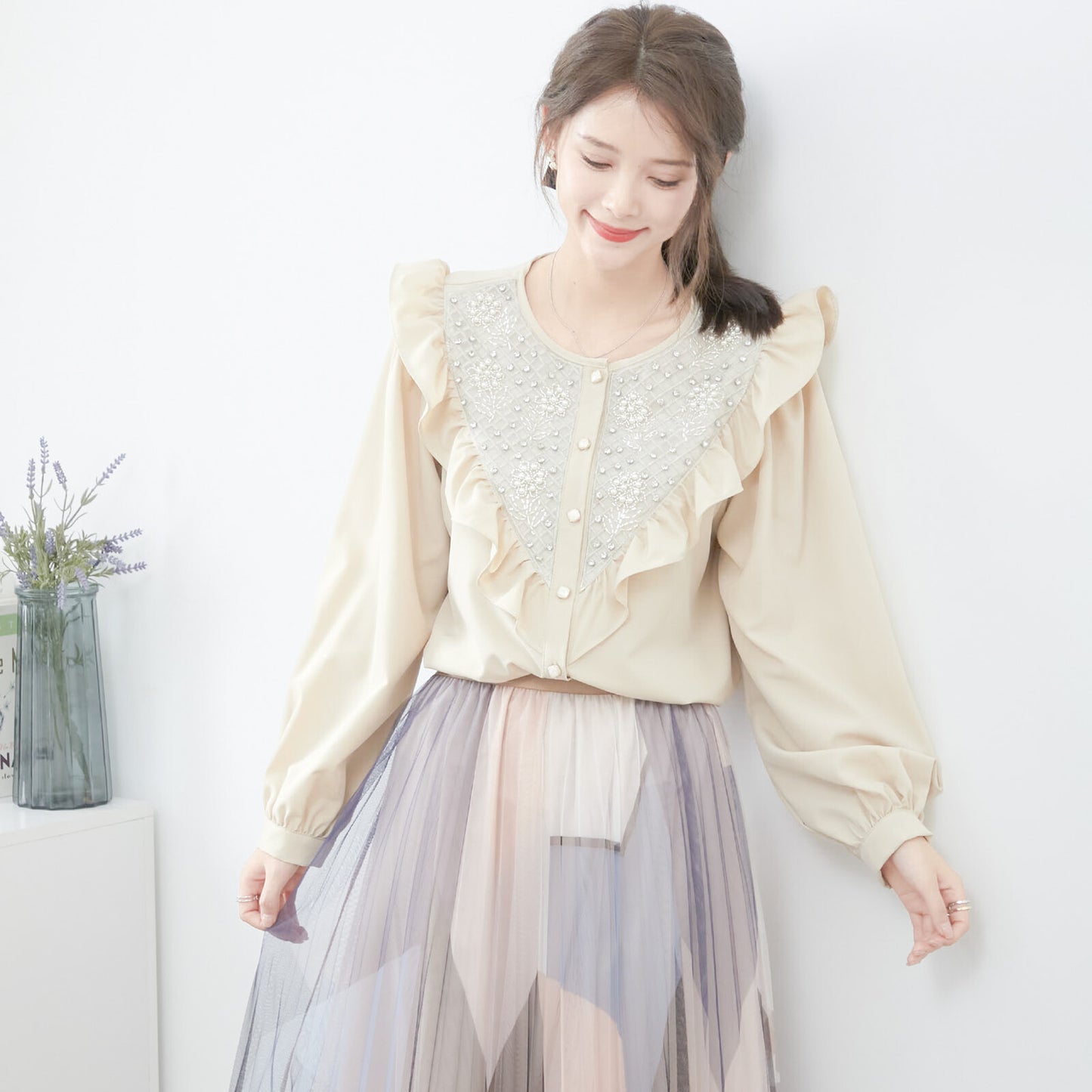 Shirt 褶邊襯衫