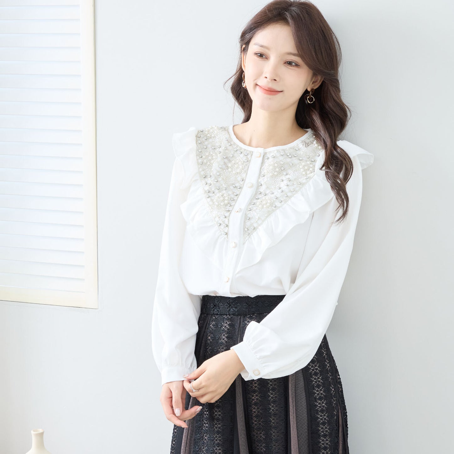 Shirt 褶邊襯衫