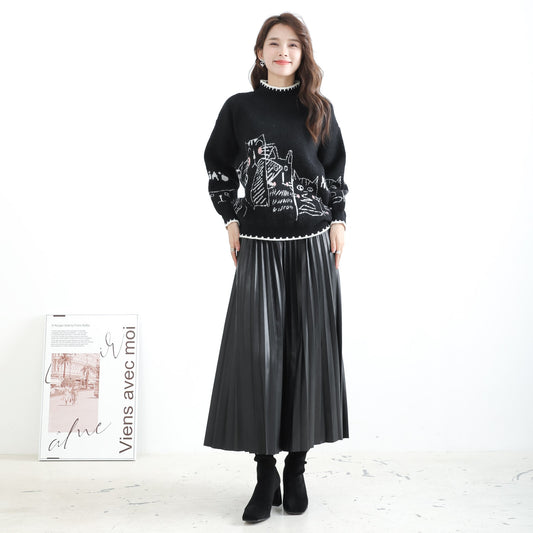 Knitwear with cute cats 可愛貓貓圖案的針織衫