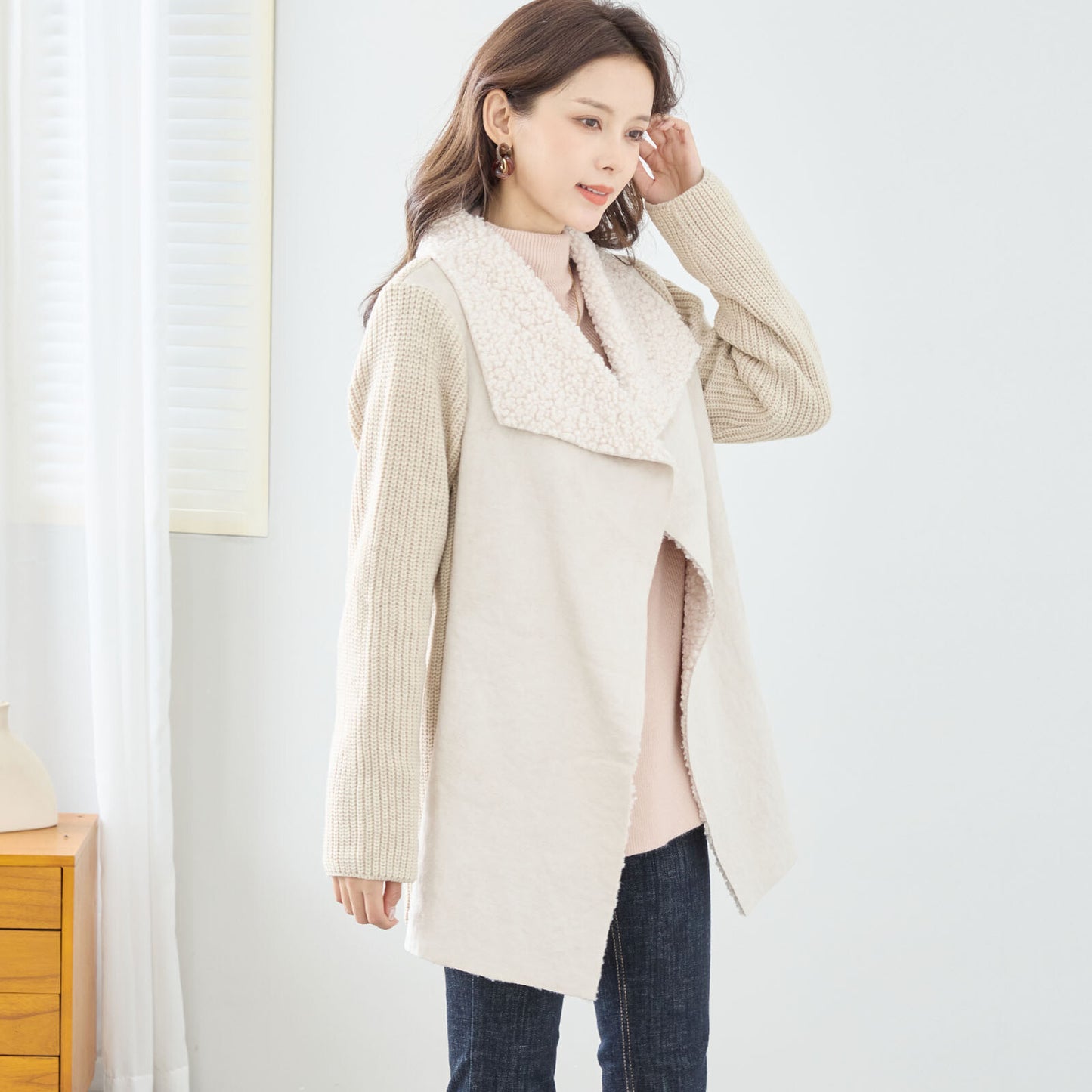 Warm knit jacket