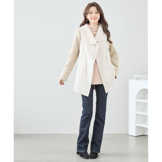 Warm knit jacket