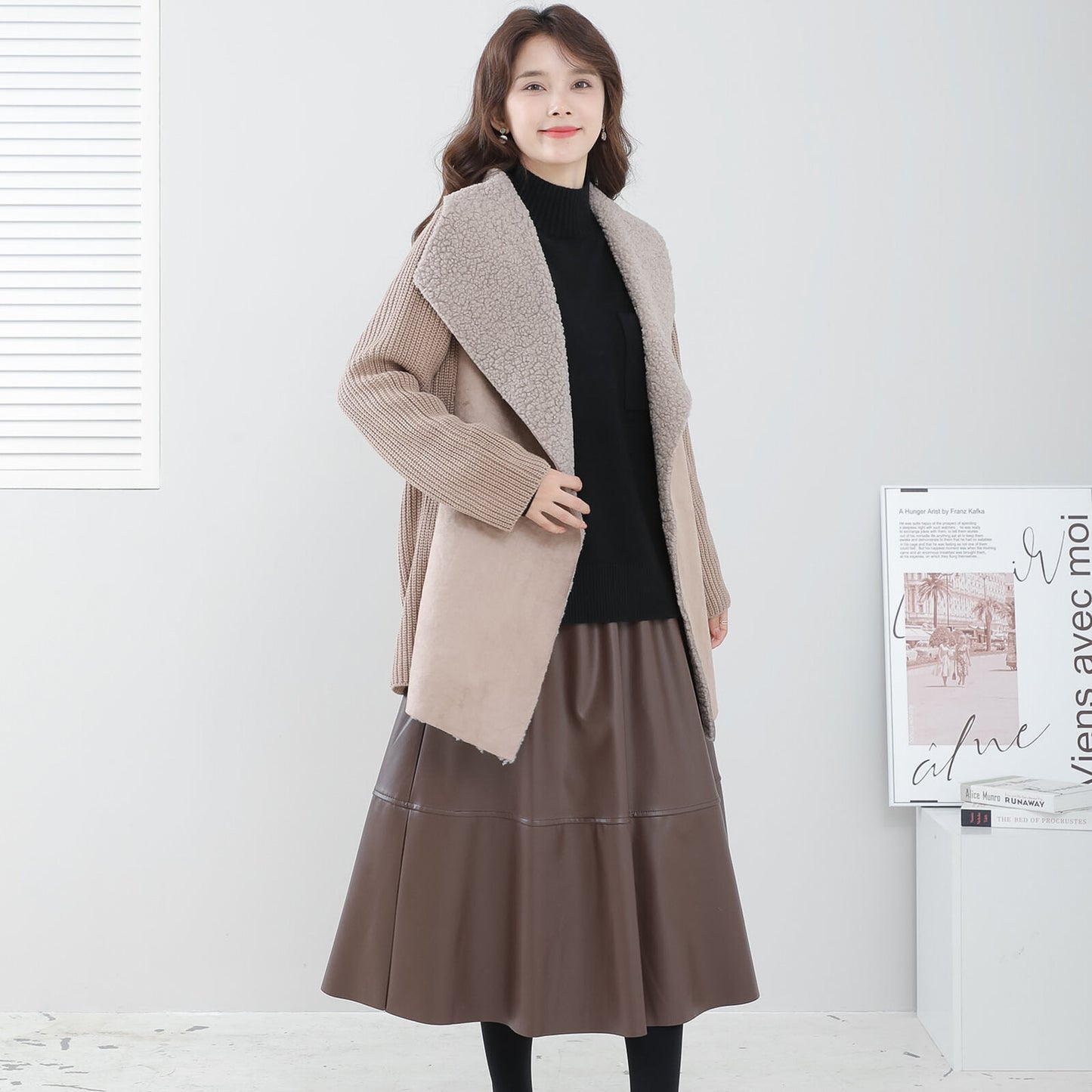 Warm knit jacket