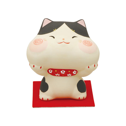 Animal Ornament - Fukusai Cheeks Cat / Black Buchi[2100502]