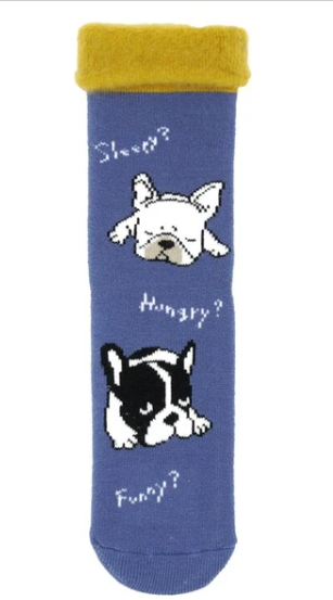 Socks (Wool-Lined) Dog - Blue 襪