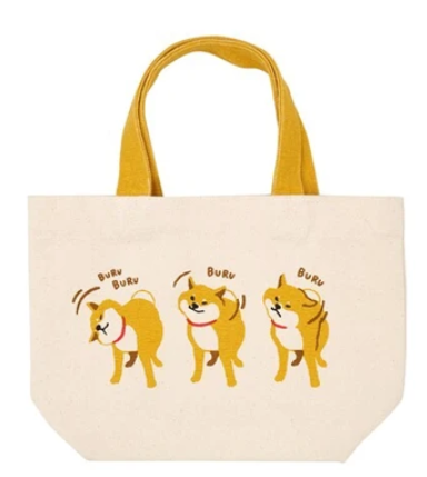 Lunch Bag - Shiba Inu (Natural) 柴犬午餐袋