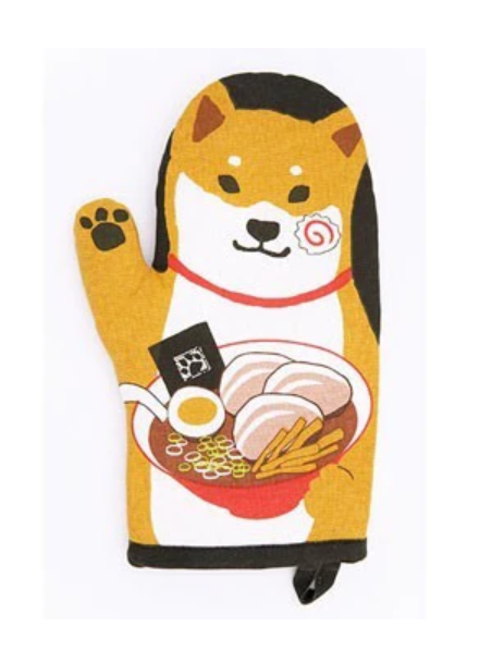 Oven Mitt - Shiba Inu (Black) 隔熱手套