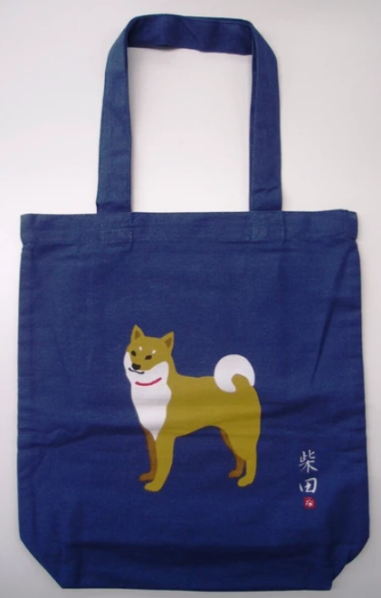 Tote Bag - Shibata-San (Navy) 手提袋 - Shibata-San（海軍藍）