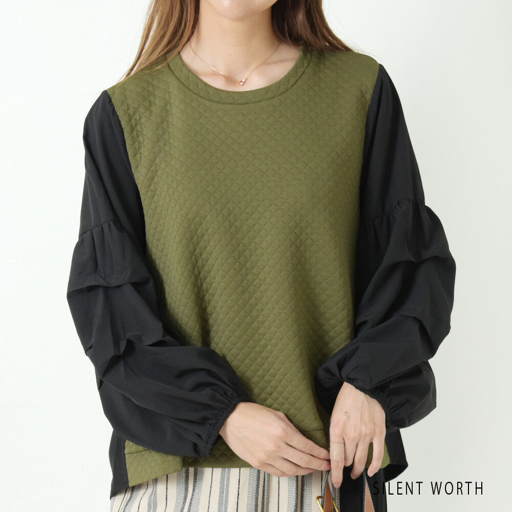 Quilted Button-Up Pullover Shirt/Blouse	絎縫紐扣襯衫/襯衫套頭衫 (CALA # 1108112)