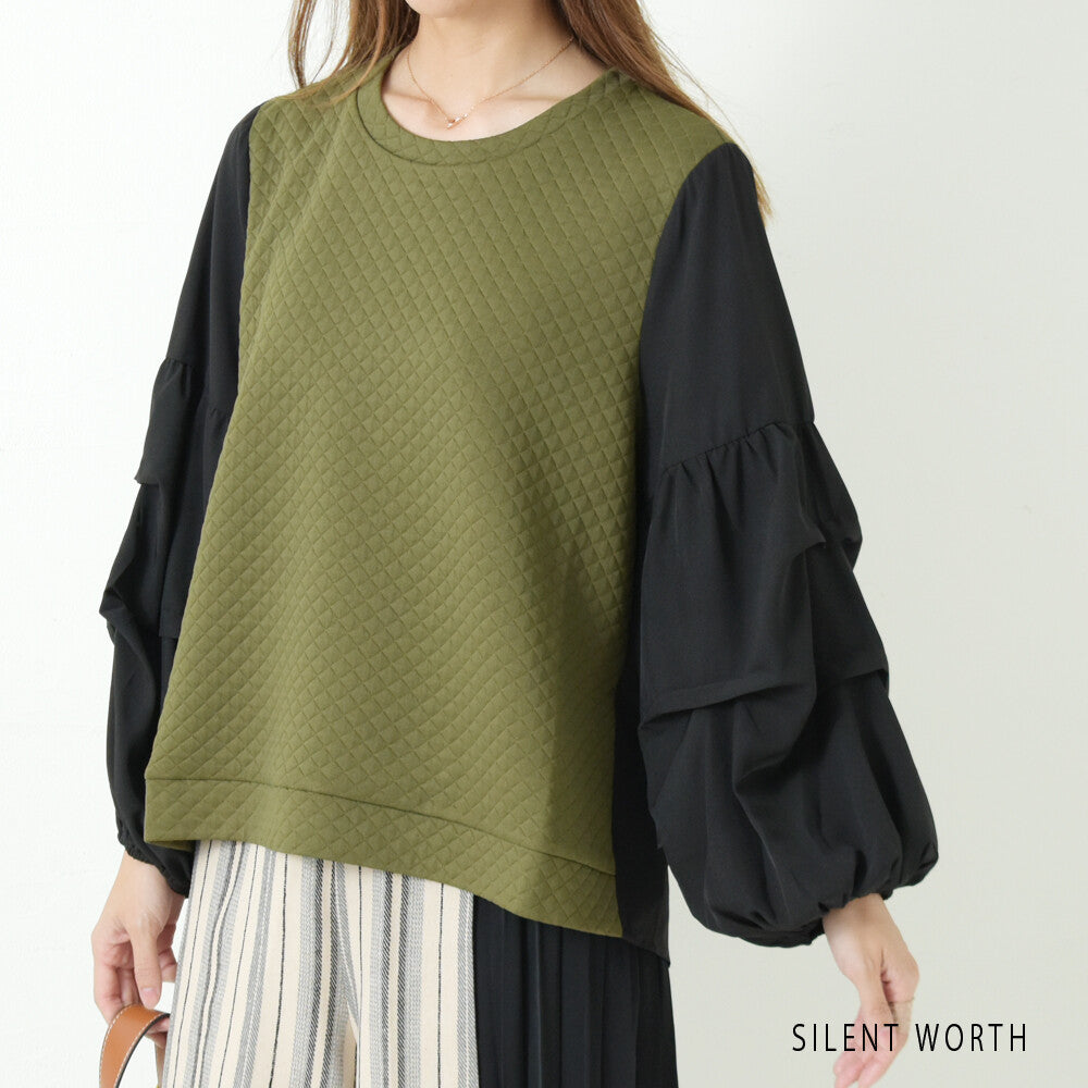 Quilted Button-Up Pullover Shirt/Blouse	絎縫紐扣襯衫/襯衫套頭衫 (CALA # 1108112)