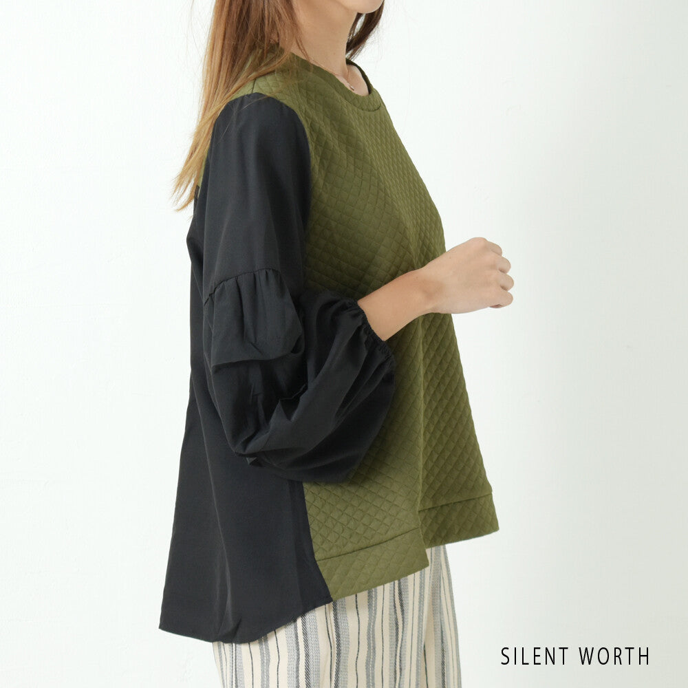 Quilted Button-Up Pullover Shirt/Blouse	絎縫紐扣襯衫/襯衫套頭衫 (CALA # 1108112)