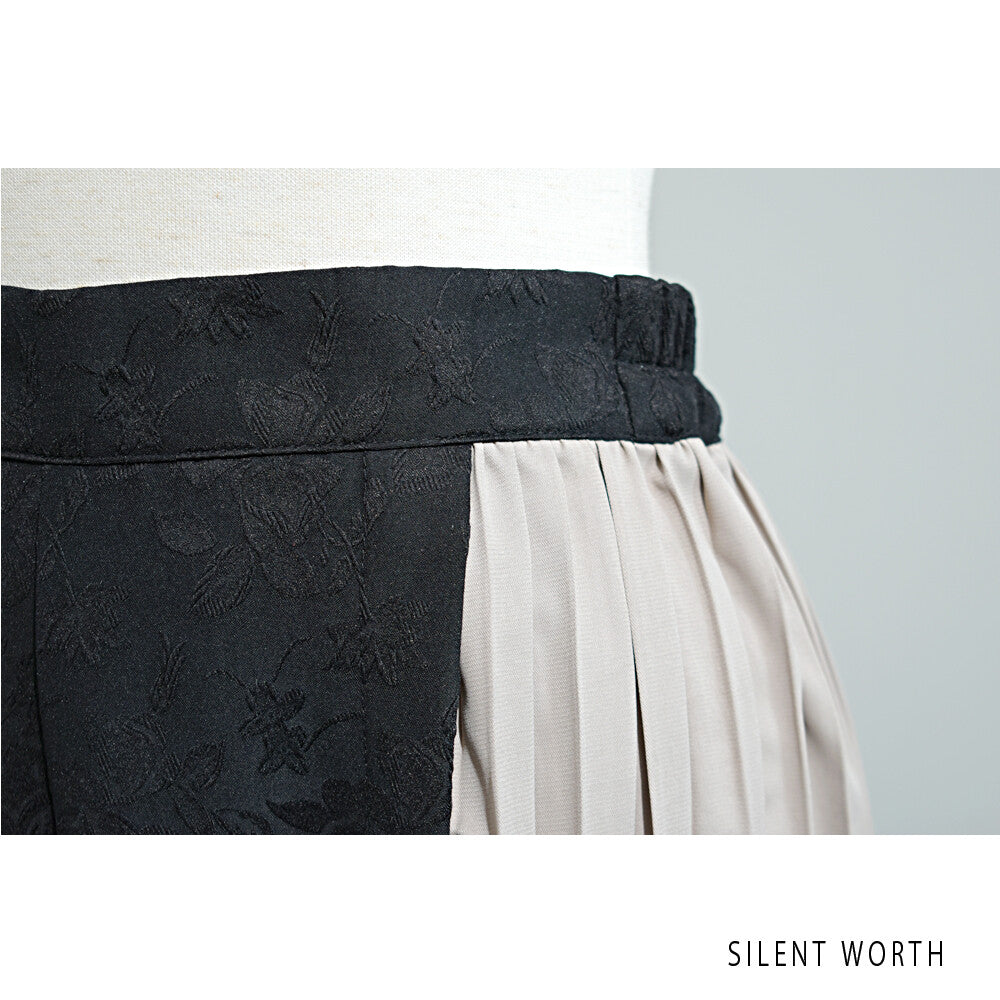 Pleated Floral Pattern Full-Length Pants / 百褶花卉圖案全長褲 (CALA # 1302302)