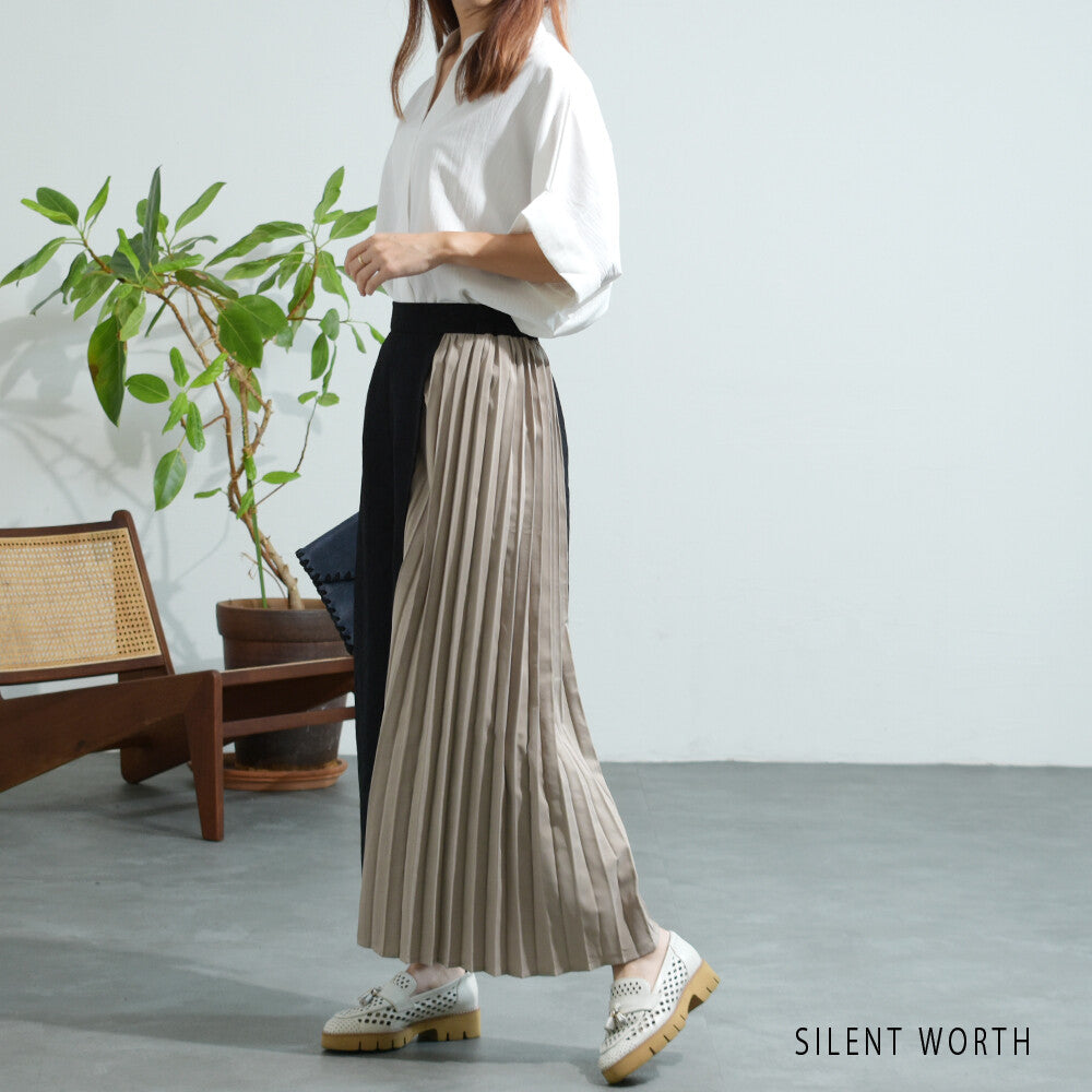 Pleated Floral Pattern Full-Length Pants / 百褶花卉圖案全長褲 (CALA # 1302302)