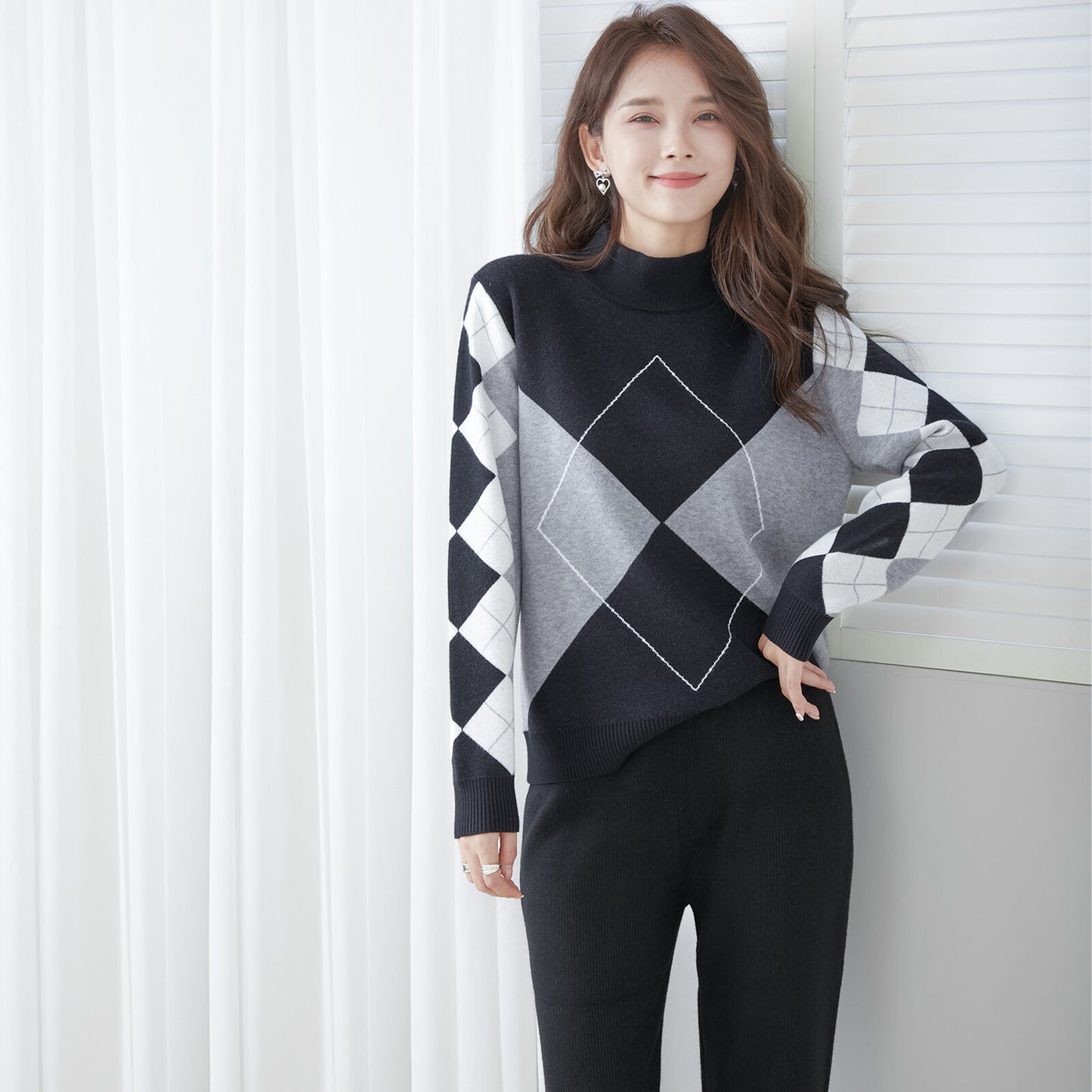 Sweater / Knitwear Argyle Pattern 毛衣/針織品 菱形圖案