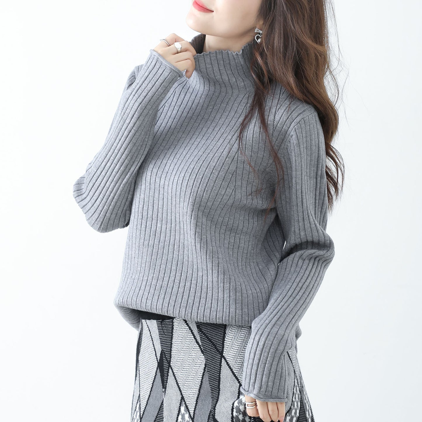 High Neck Knit Sweater 高領針織毛衣