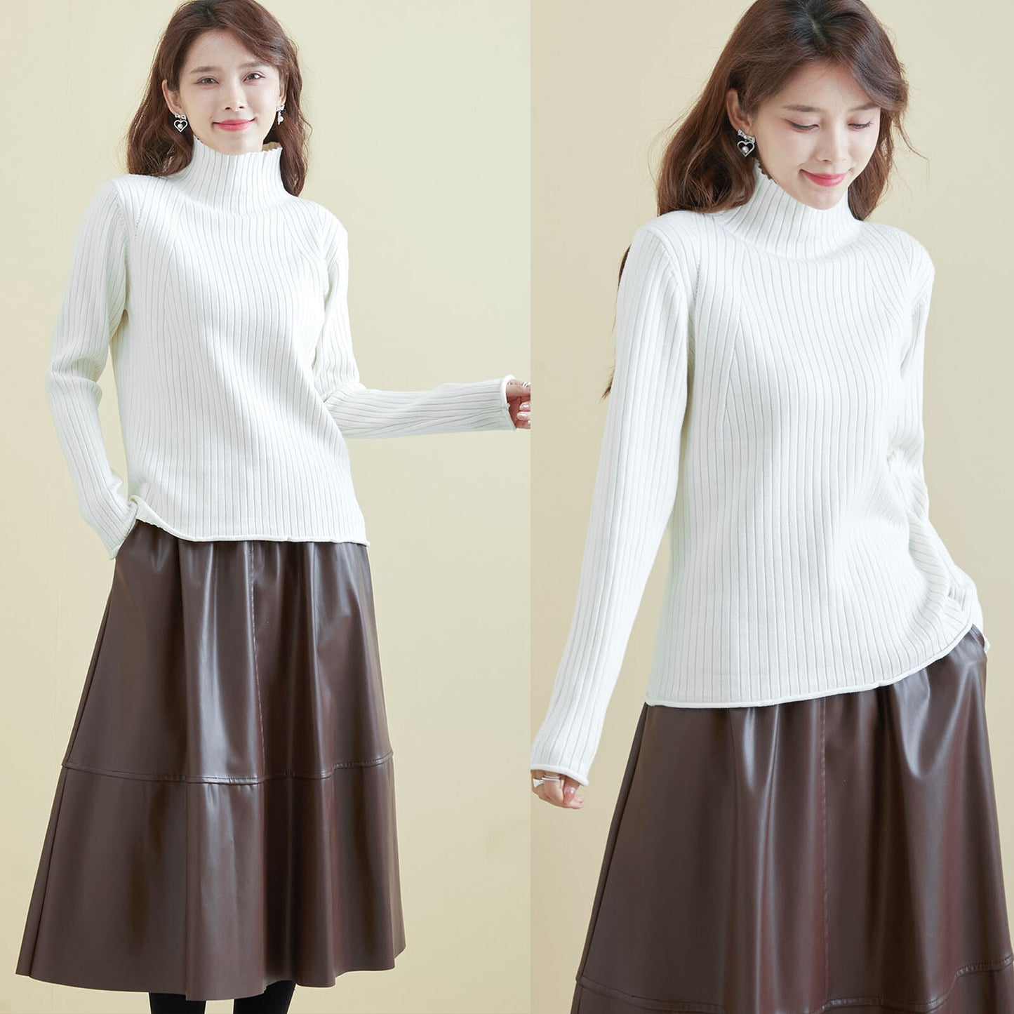 High Neck Knit Sweater 高領針織毛衣